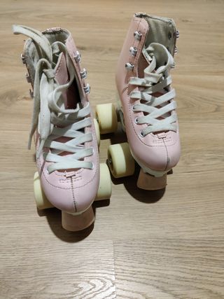 Patines Oxelo rosa talla 28