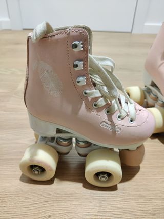Patines Oxelo rosa talla 28