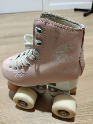 Patines Oxelo rosa talla 28
