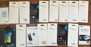 Lotto 111 protezioni schermo in vetro temperato