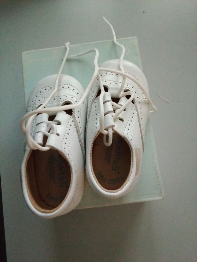 Zapatos Bebé niña Piel Talla 18