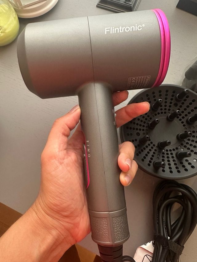 Secador Pelo 2000W Gris/Rosa