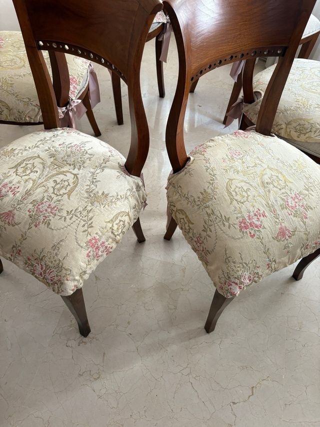 6 sillas comedor madera - beige