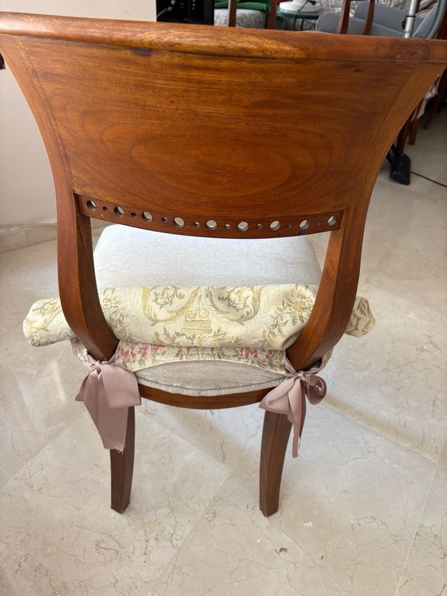 6 sillas comedor madera - beige