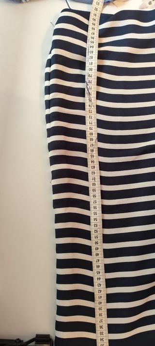 Vestido Zara rayas blanco-azul marino