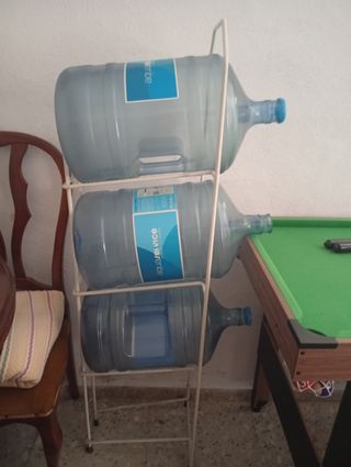 Soporte garrafas agua - blanco
