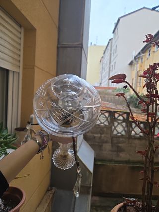 Lámpara techo antigua cristal