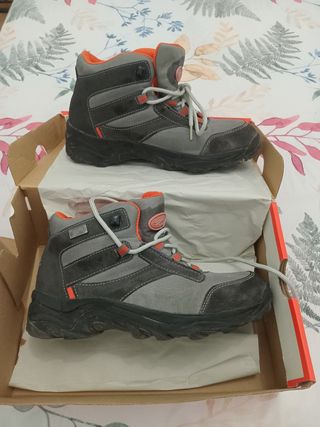 Botas montaña gris-naranja