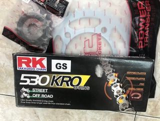 Cadena RK Takasago 530KRO - Kit Transmisión