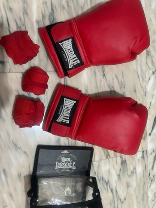 Guantes boxeo rojos Lonsdale
