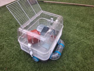 Jaula Ferplast hamster doble piso con accesorios