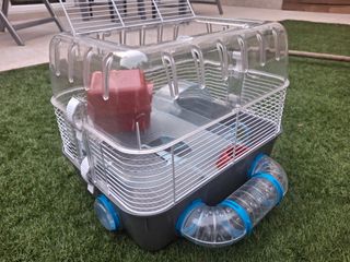 Jaula Ferplast hamster doble piso con accesorios