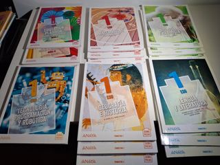 Libros 1, 2 y 3 ESO Anaya