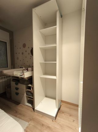 Módulo esquina PAX IKEA - 4 baldas, blanco