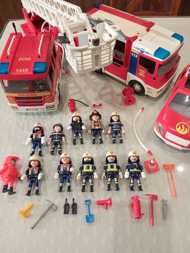 Playmobil Bomberos - Vehículos y Figuras
