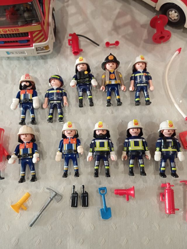 Playmobil Bomberos - Vehículos y Figuras