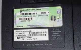 Portátil HP Pavilion DV5-1000 Negro