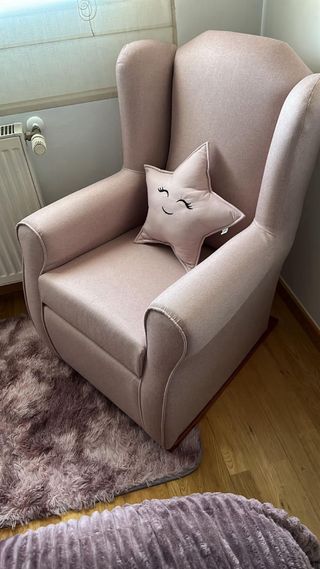 Cama casita madera + sillón lactancia