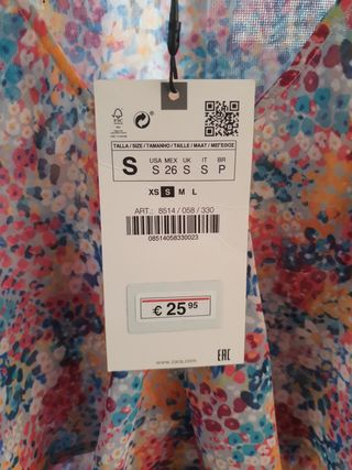 Blusa Zara S - Multicolor