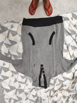 Maglione grigio e nero uomo