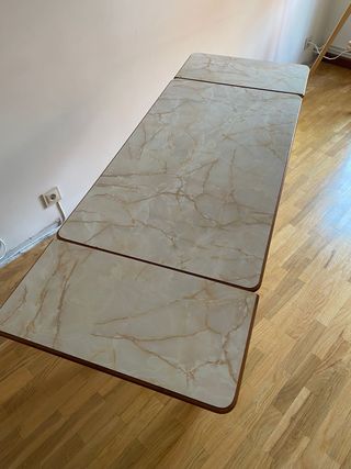 Mesa extensible mármol 