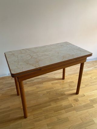 Mesa extensible mármol 