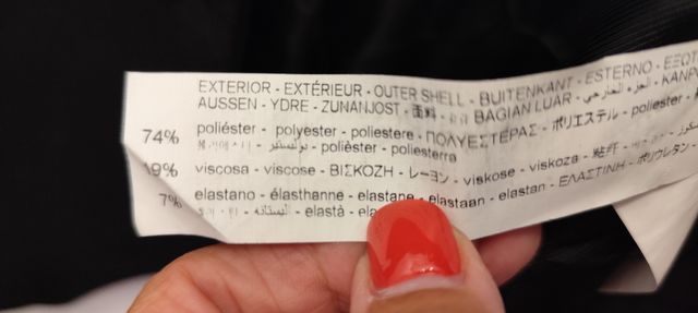 Chaleco Zara negro - talla l