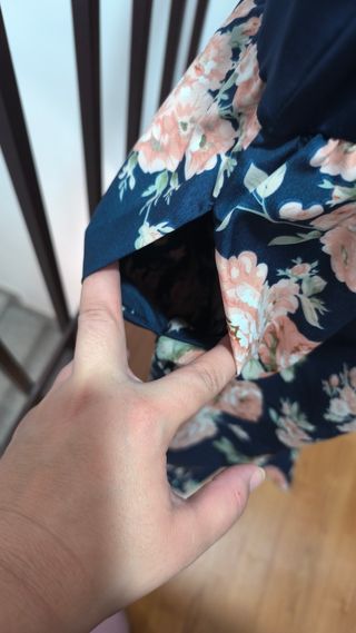 Mono largo azul floral 5 XL(56)