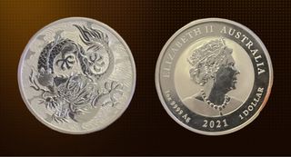 Moneda Plata Elizabeth II Australia 2021