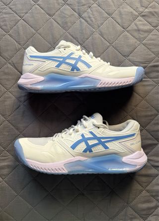 Zapatillas Asics Gel Challenger Blancas y Azules