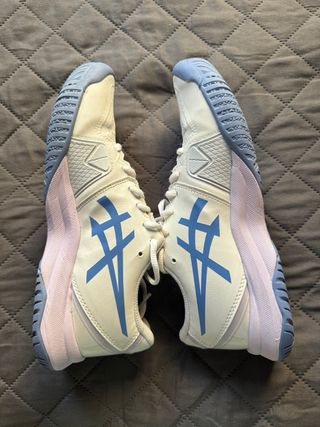 Zapatillas Asics Gel Challenger Blancas y Azules