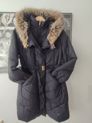 Abrigo negro Rachel Roy - Talla L