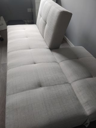 Sofá cama beige - 2 plazas