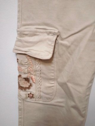 Pantalón largo beige Nud