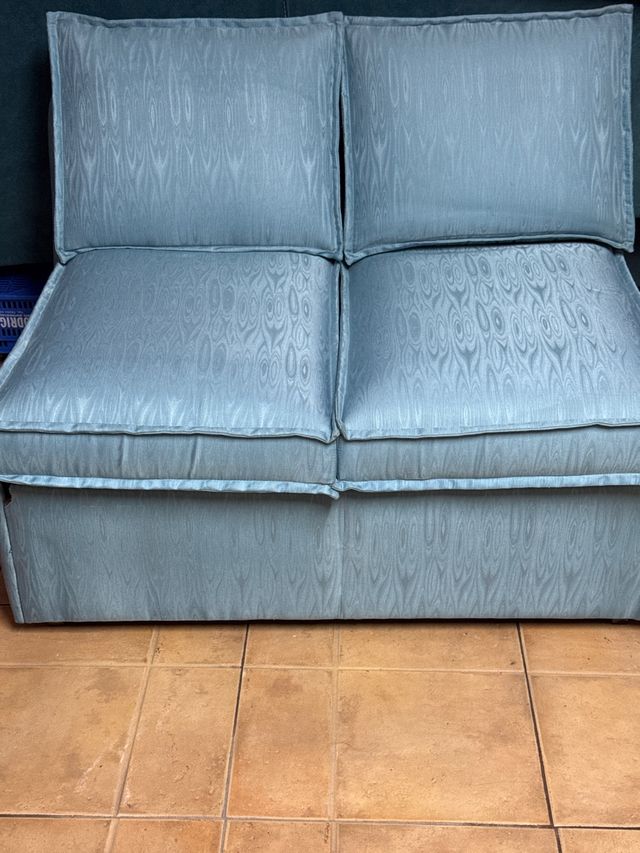 Sofá cama azul - 2 plazas