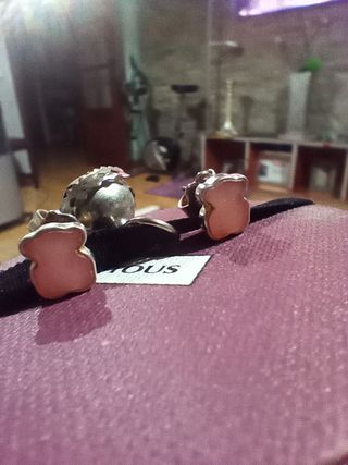 Pendientes Tous plata rosa