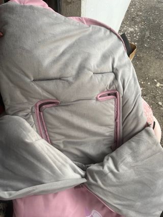Saco silla bebé unicornio rosa