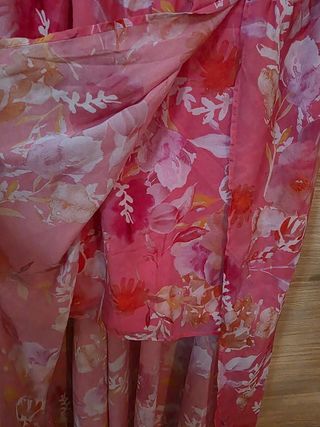 Maxi abito floreale rosa