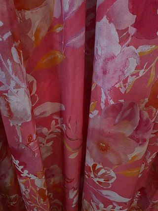 Maxi abito floreale rosa