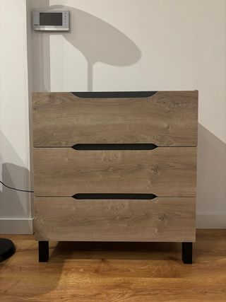 Mueble baño 3 cajones 80cm