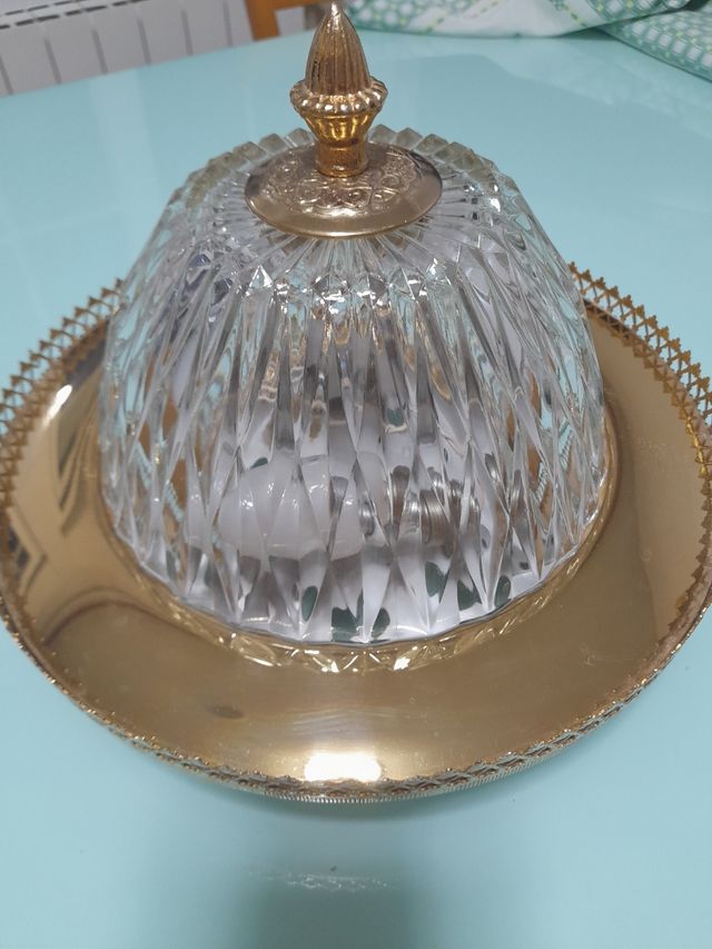 Plafón techo vintage dorado