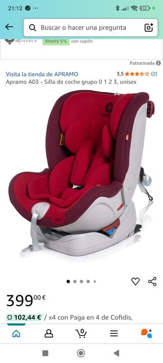 Silla coche evolutiva Isofix 1-2-3