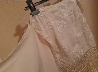 Falda Bordada con flecos S/M