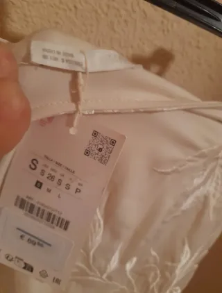 Falda Bordada con flecos S/M