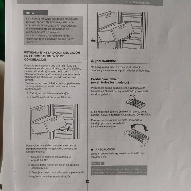 Cajón nevera frutas-verduras