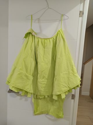 Traje Flamenca Verde Talla 34-36
