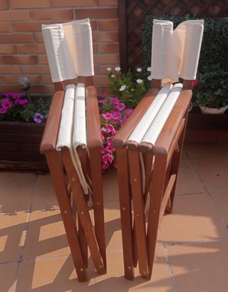2 Sillas director ALTUR madera y loneta