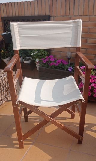 2 Sillas director ALTUR madera y loneta