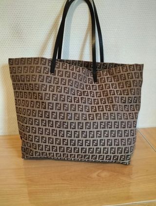 Borsa Fendi - Tote Bag Beige/Marrone