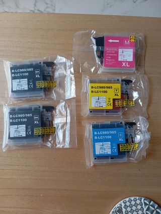 Cartuchos tinta BROTHER LC980/985 XL